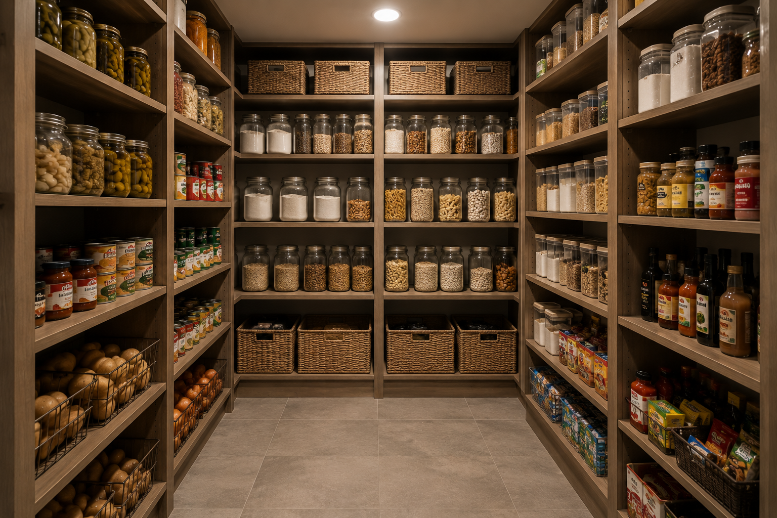 Food storage room in a Utah County home