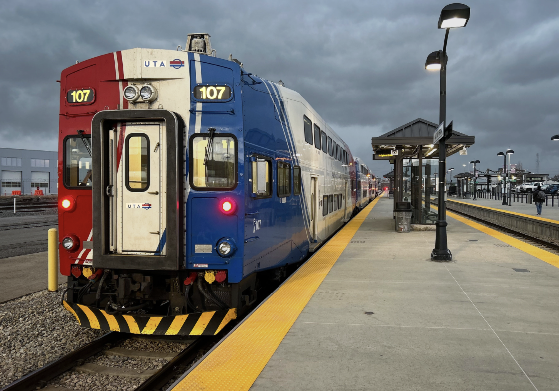 FrontRunner commuter rail in Utah County