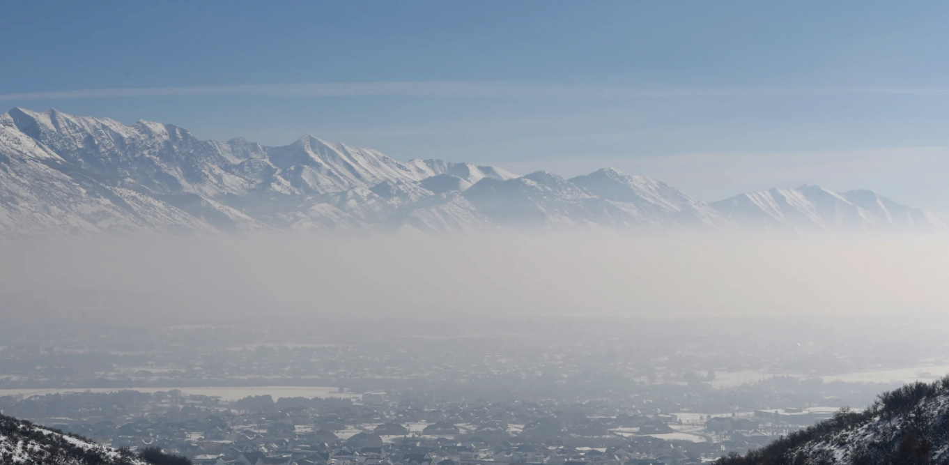 Winter inversion over Utah Valley
