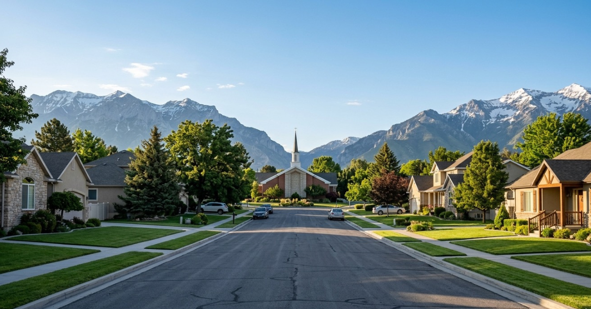 Quiet Sunday morning in Utah County
